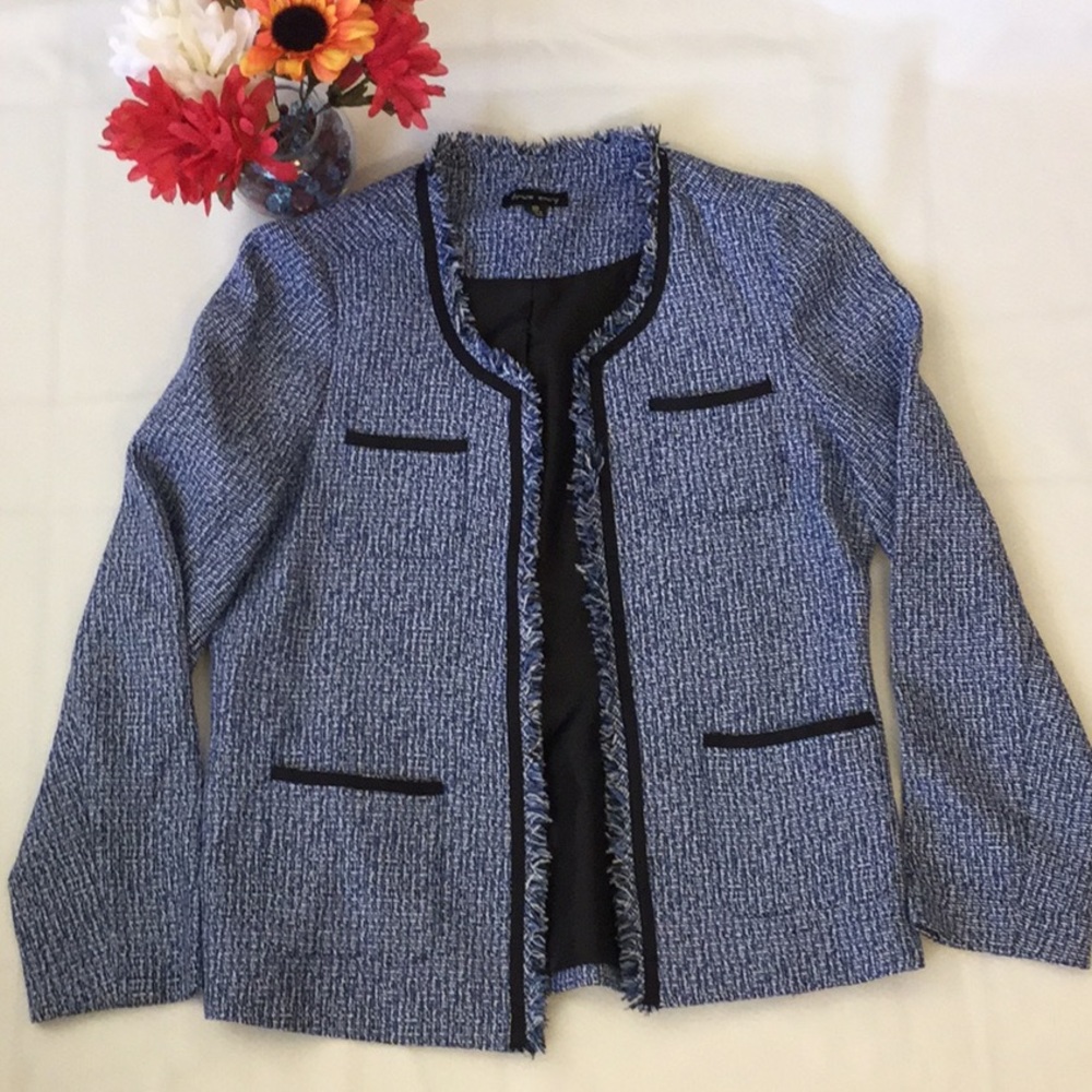 True Envy Twill open front jacket sz 10